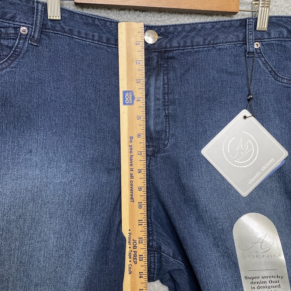 A3 Denim Jeans Women 24W Blue Denim Classic Skinny Super Stretchy Medium Wash - Picture 11 of 12